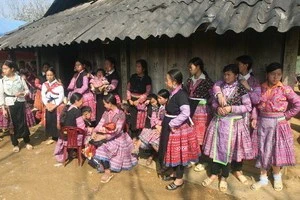 H'mong ethnic group in Son La province (Photo: VNA)